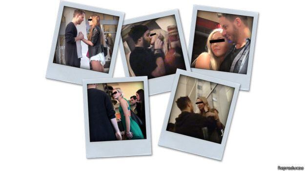 Imagens das "técnicas de flerte" publicadas no site de Julien Blanc