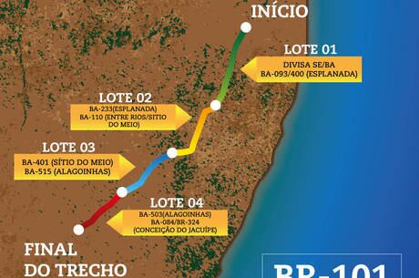 Projeto para obras na BR 101
