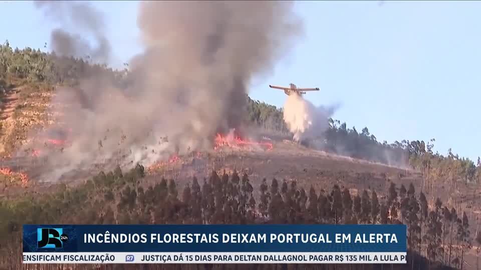 Incêndios florestais deixam Portugal em alerta