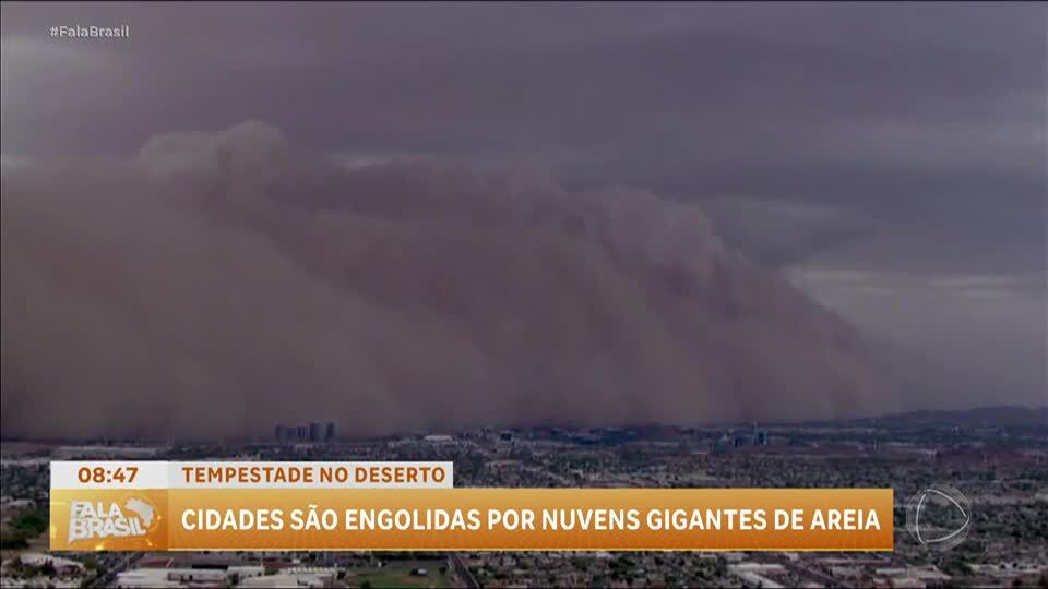 Tempestade de areia atinge cidades do Arizona, EUA