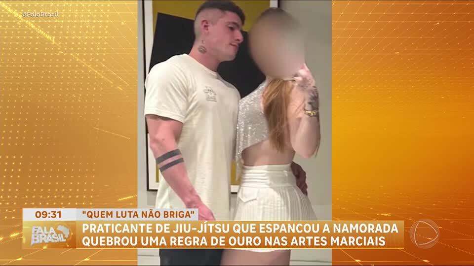 ‘Sai de mim’ diz lutador de jiu-jítsu que espancou namorada