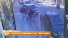 Homem esbarra em motoboy e inicia briga em Marataízes, no Espírito Santo