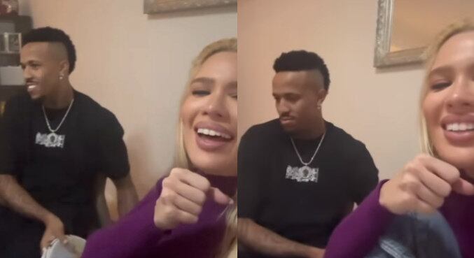 No mesmo mês, Karoline lançou a música Linda, mas Não Presta, em parceria com o cantor e compositor Douglas Cezar. Nas redes sociais, ela publicou um vídeo em que canta uma parte da música ao lado de Militão, enquanto ele tocava pandeiro. "A versão pagode veio aí", disse ela na gravação. A letra diz: "Devia ter escrito na sua testa, ela é linda, mas não presta"
