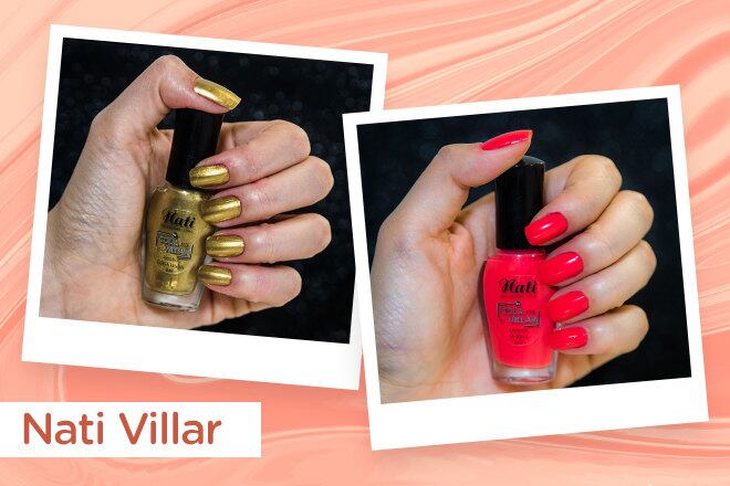 A coleção Cola na Villar, feita em parceria com a nail
artist Ana Paula Villar, traz cores vibrantes e para quem gosta de ousar. O dourado metálico é o Coisa Linda (esse dá para
usar na Copa), e o coral intenso, o Se Joga. Preço sugerido: R$ 3

