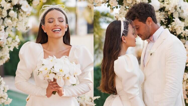 Larissa Manoela se casa com André Luiz Frambach em cerimônia secreta

A atriz pegou todos de surpresa ao divulgar, recentemente, seu casamento secreto em suas redes sociais. A cerimônia aconteceu em sua mansão, no Rio de Janeiro. Até então, não se sabe ao certo sobre a lista de convidados, apenas que os pais de Larissa, com quem rompeu neste ano, não estavam presentes. Segundo o estilista do vestido da noiva, a roupa também foi feita em sigilo. Os pais da atriz não foram convidados e disseram, por meio do advogado, que souberam do casamento pela internet, mas que receberam a notícia com naturalidade