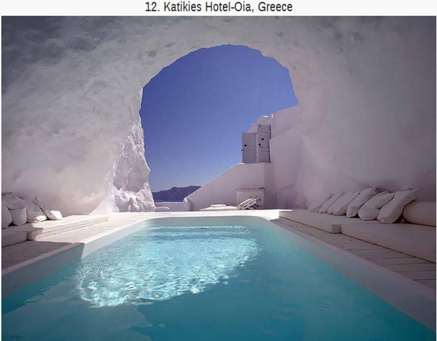O hotel Katikies, em Santorini, na Grécia, é um dos mais luxuosos da lista. Voltado para a meditação e descanso dos hóspedes, o local oferece 27 suítes que são cuidadosamente pensadas para oferecer completa tranquilidade. 

Casais também encontram privilégios no hotel