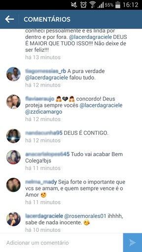 O segundo print com a troca de comentários