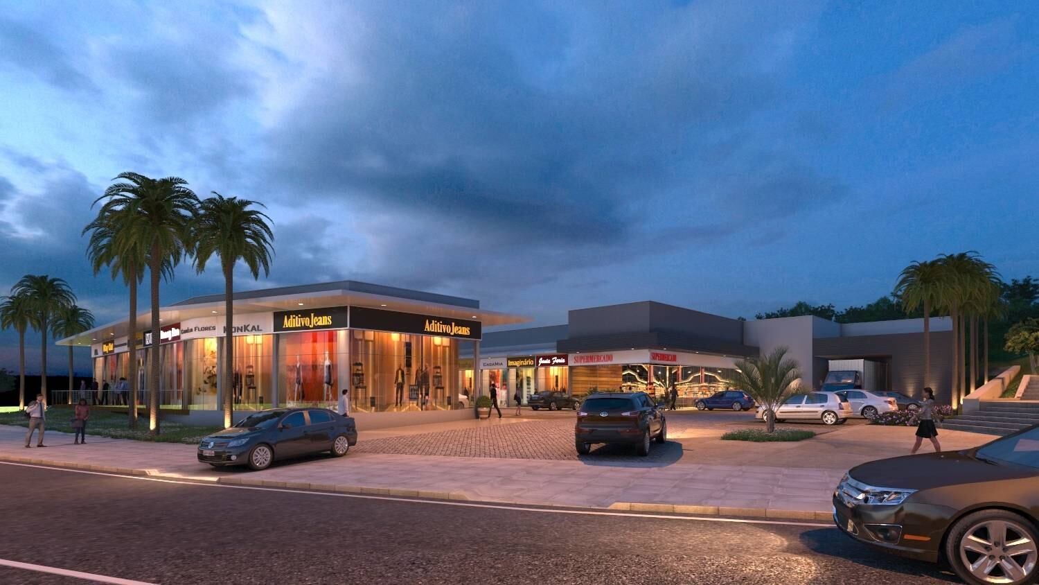 Centro comercial será construído no projeto