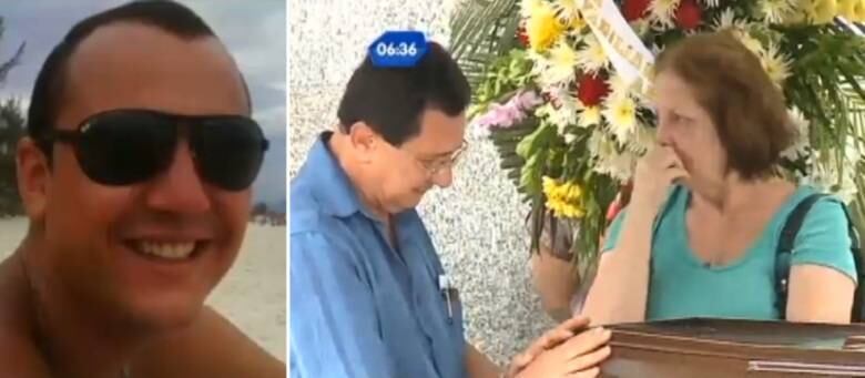 O fisioterapeuta Enrico Roberto abraçou o filho de sete anos quando o ônibus despencou na ribanceira. O menino sobreviveu