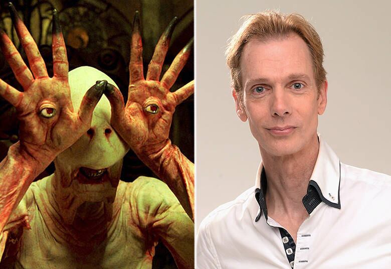 O Fauno de O Labirinto do Fauno é Doug Jones, outro que não assusta ninguém em dias normais