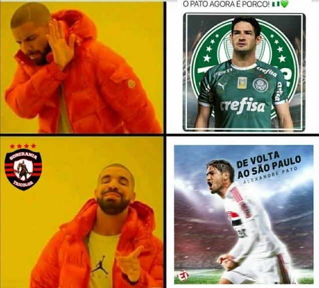 Os memes do retorno de Alexandre Pato ao Tricolor