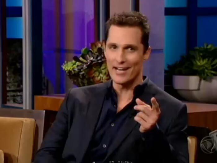 O
ator Matthew McConaughey faz todos os tipos de papel no cinema; mas, se ele
tiver que entrar numa porta giratória, é pânico na certa