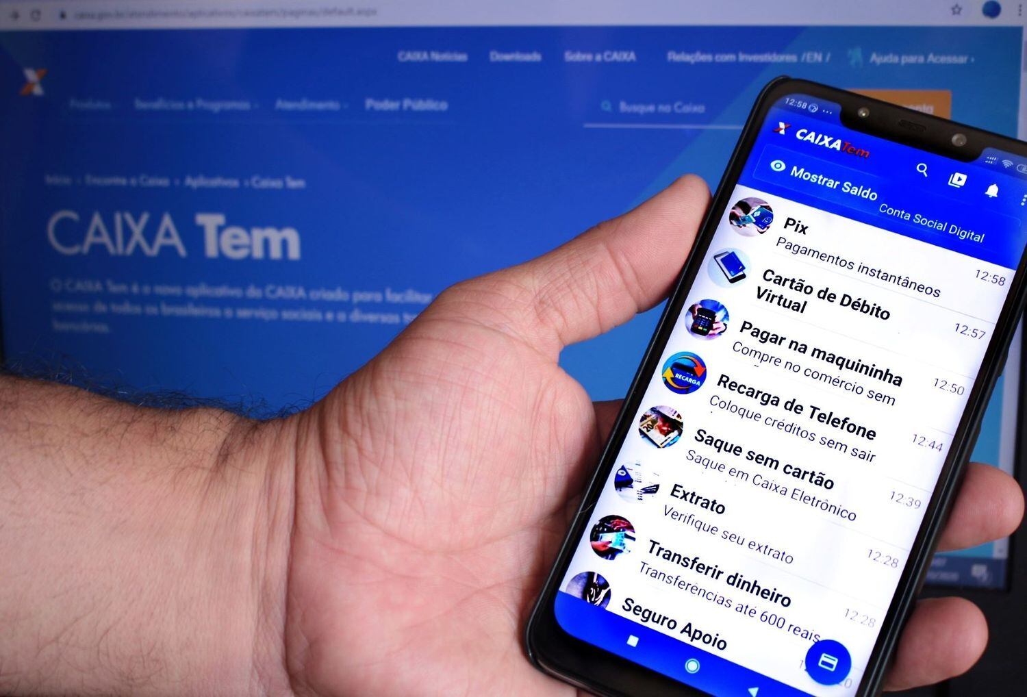 Pagamento é feito em depósito em conta digital, movimentada por aplicativo