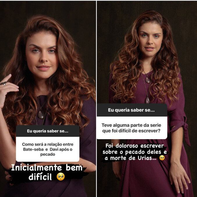 A autora respondeu a diversas perguntas de seguidores em seu perfil do Instagram