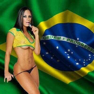 Vestida de Brasil, Fabi encanta à todos...