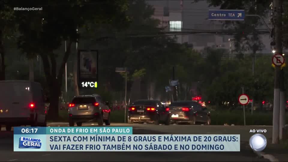 São Paulo registra madrugada mais fria do ano nesta sexta-feira (30)