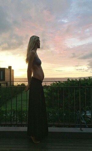 Modelo está grávida do segundo filho