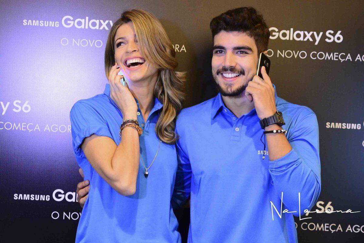 Os dois se divertiram muito tirando as fotos