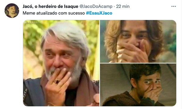 Parece que todos gostaram de ver Esaú perdendo sua primogenitura, né? Ele queria ser admirado por todos e seu maior medo era o deboche do povo ao saber que perdeu sua benção