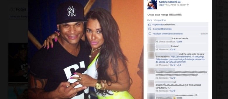 



Casada há seis anos com Oliver, Faby Monarca ficou indignada com a justificativa de Tony Salles pela traição à mulher. Segundo Faby, Scheila não merecia estar passando por uma situação dessas.

— Eu não queria estar na pele dela. Eu não apoio em nada o
que ele falou, essa história de que em um casamento longo isso é normal. O dia
que meu marido disser que trair é normal, eu mando ele pra rua

