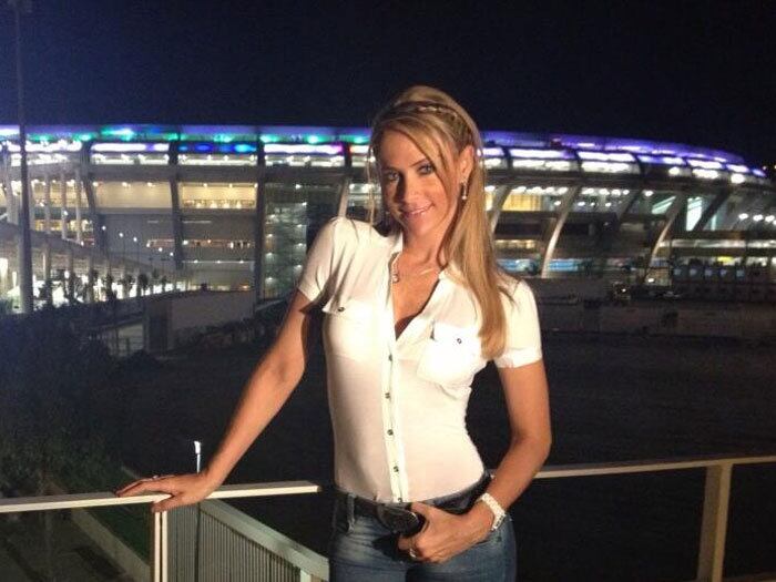 Inés esteve no Maracanã para a final da Copa das Confederações