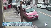 Motociclista empina a moto e atropela mulher de 64 anos na zona sul de São Paulo