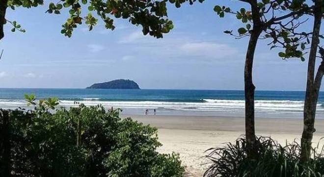A praia da Baleia, em São Sebastião