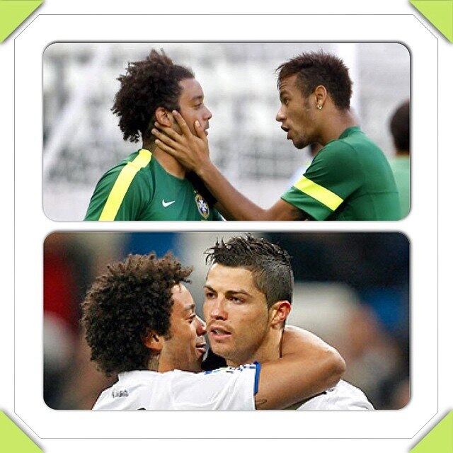 O lateral do Real Madrid, Marcelo, tinha dois amigos para parabenizar. Nada mais, nada menos do que Neymar e Cristiano Ronaldo, que também faz aniversário na mesma data do brasileiro.

- Felicidades a meus Brothers!!! @neymarjr @cristiano 