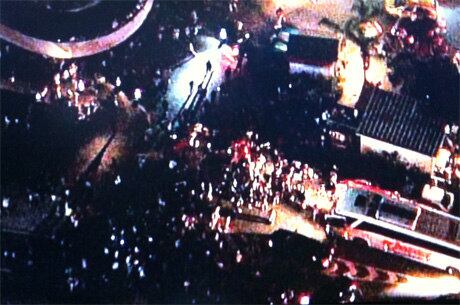 Moradores da Rocinha invadiram a auto-estrada Lagoa-Barra