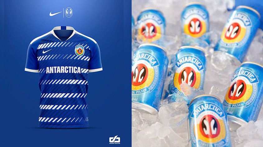 Camisa de futebol da Antarctica