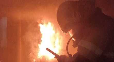 Chamas se concentraram na sala