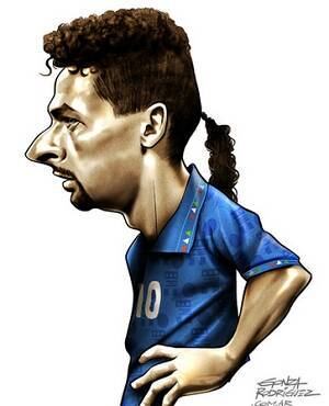 Um dos grandes personagens da Copa do Mundo de 1994, o italiano Roberto Baggio isolou a última cobrança de pênalti na final contra o Brasil e garantiu o título verde-amarelo
