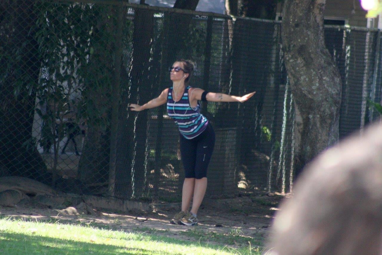 Atriz aproveitou uma folga nas gravações de Pecado Mortal para curtir um dia de descanso