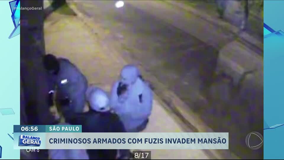 Criminosos armados com fuzis invadem mansão no Morumbi, São Paulo