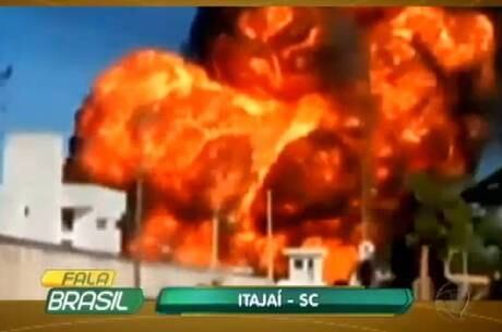 Caldeira de refinaria explodiu em Itajaí
