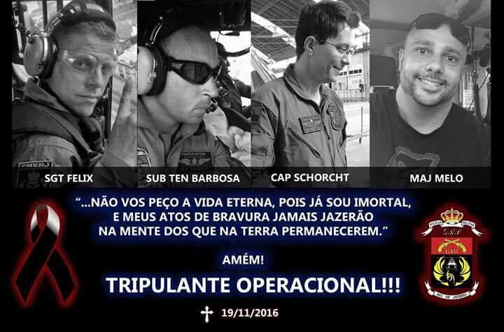 Um suspeito foi preso durante a madrugada deste domingo. Página no Facebook postou essa montagem em homenagem aos policiais mortos