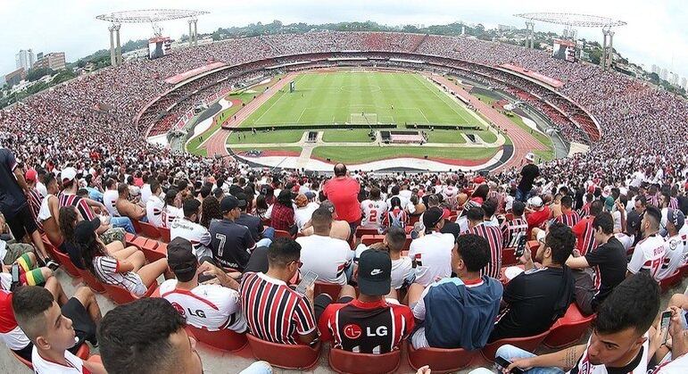 Torcida do São Paulo presente no Morumbi
