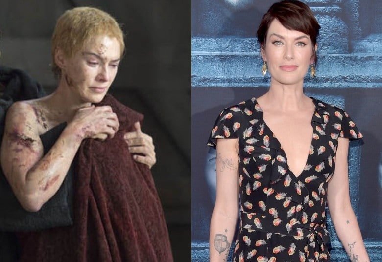 Cersei também não é loira na vida real! A atriz Lena Headey é moreníssima e tem um cabelo lindo e comprido