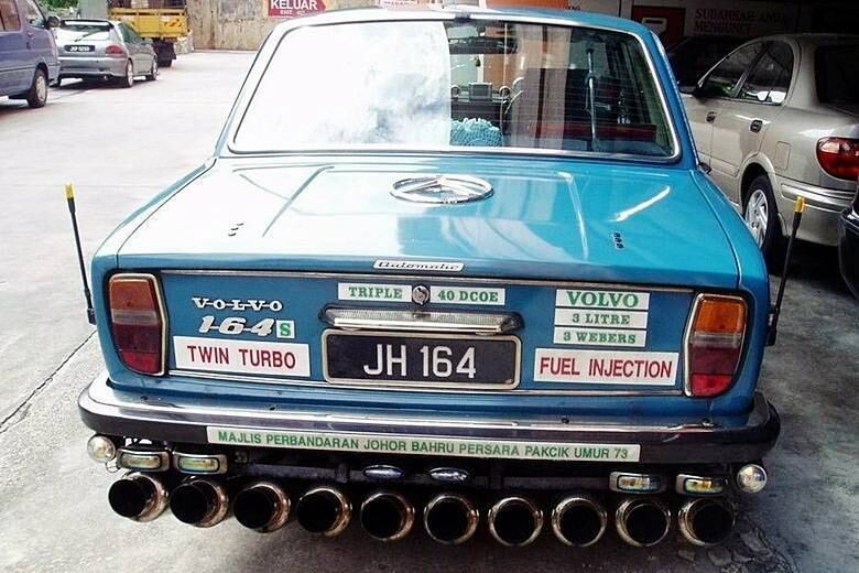 Mas não superará a orquestra deste poderosíssimo Volvo 164