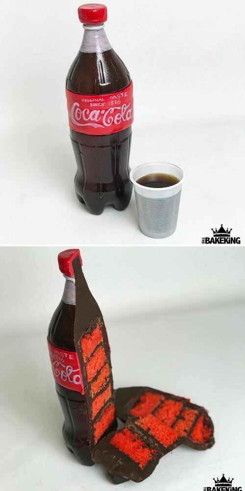 Confeiteiro causa ilusão de ótica com bolos impressionantes
