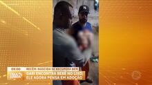 Gari encontra recém-nascida no lixo em Cascadura (RJ)