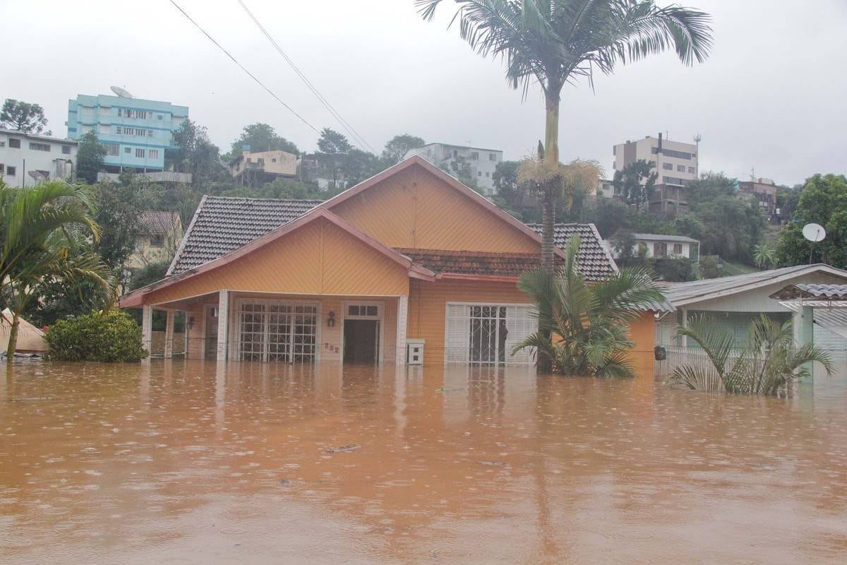 Cidade de Iraí (RS) é uma das prejudicadas pela chuva