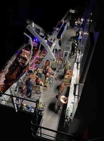 Navio responsável pela apreensão da carga de cocaína