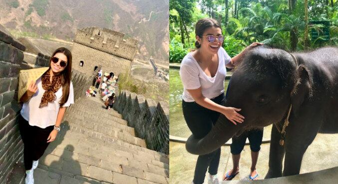 Além disso, lugares com a comida que ela não aprovou foram China e Tailândia. Ela disse que ficou um pouco desconfiada da procedência das comidas, e de como elas eram preparadas.

"Passei seis meses visitando países na Ásia e o que mais comi na China, Tailândia, Camboja e Indonésia foi fast food. Apesar de experimentar coisas diferentes, não consigo provar coisas muito exóticas, como insetos, por exemplo. Deixo essa parte para os mais corajosos", brincou. "No Japão minha dieta era baseada nos 'miojos lamen' que são deliciosos, bem servidos e sempre muito presentes em qualquer cidadezinha", 