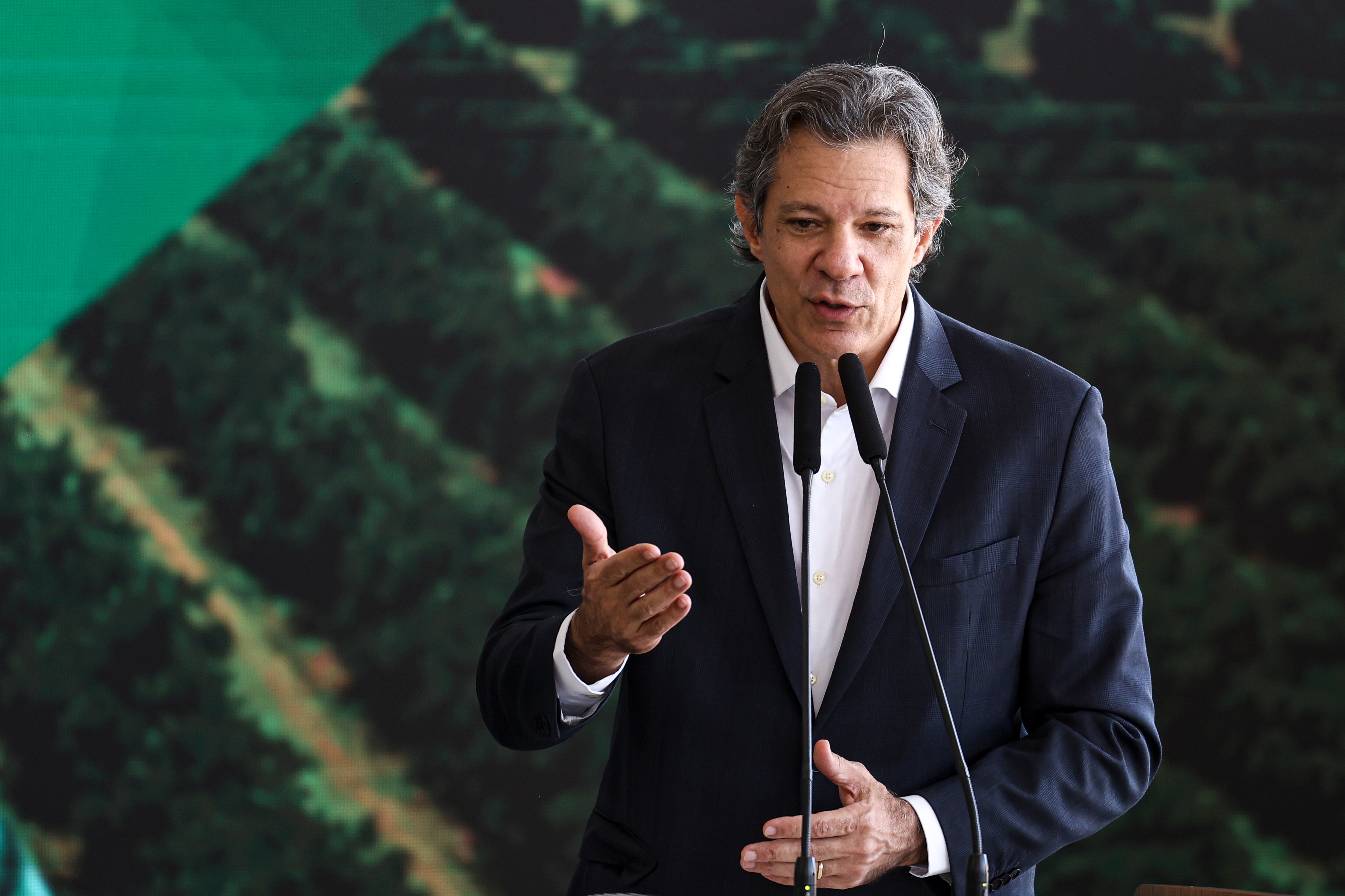 Brasília (DF), 01/07/2025 - O ministro da Fazenda, Fernando Haddad, participa do lançamento do Plano Safra 2025/26, no Palácio do Planalto. Foto: Marcelo Camargo/Agência Brasil