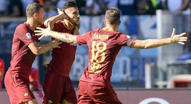 Roma, a celebração ao final do Clássico
