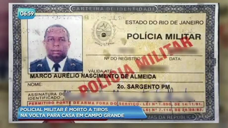 Na semana passada, um policial militar foi morto a tiros por um homem disfarçado de morador de rua