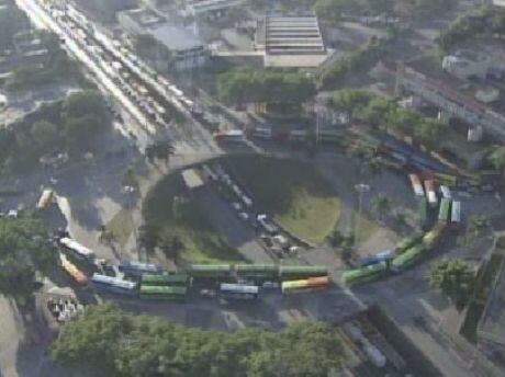 Interdição já causa longos congestionamentos