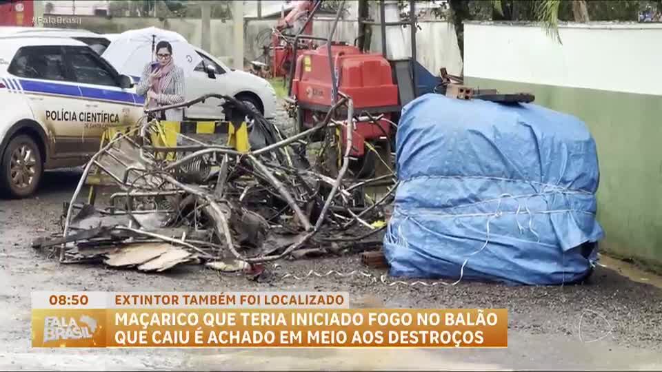 Polícia de SC investiga queda de balão que matou oito pessoas