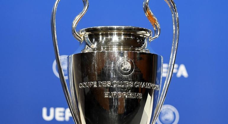 Detalhe da taça da Champions League